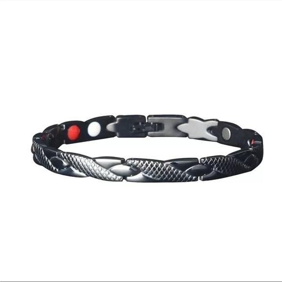 Magnetic Health Bracelet Carpal Tunnel Arthritis Bio Therapy Chronic Pain Relief - Picture 4 of 8
